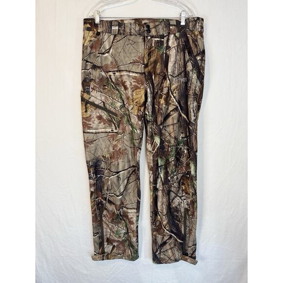 Columbia Pants Mens L Reg. Brown PHG Realtree Xtra Camo Pants Hunting Zip Leg - Picture 2 of 9